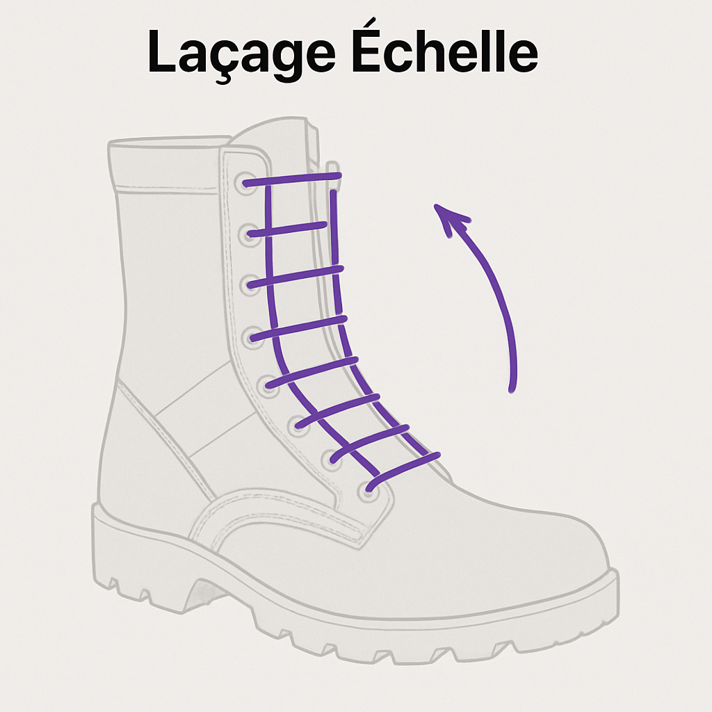 Laçage échelle